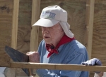 Jimmy Carter Building Houses in Haiti